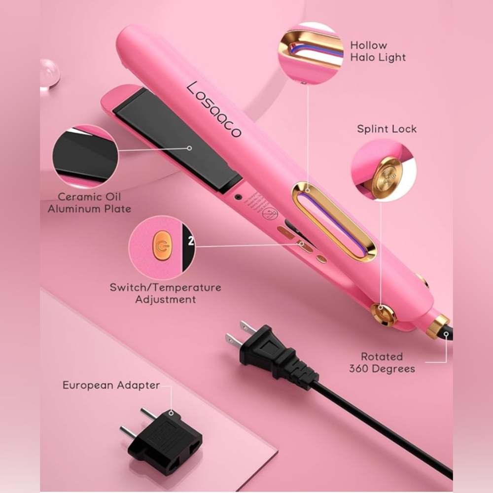 Dual voltage flat iron for international travel
